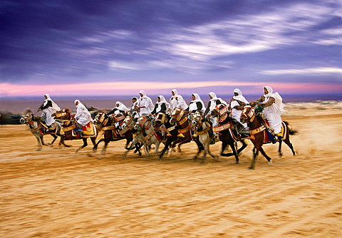 Fantasia International Festival of the Sahara Douz Southern Tunisia.