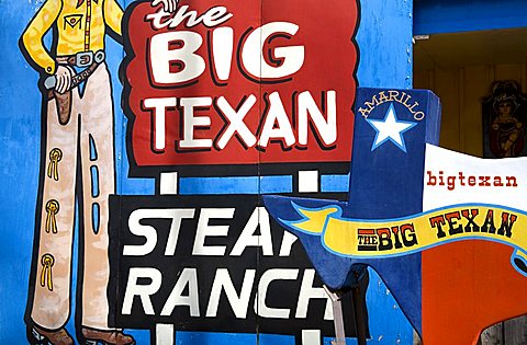 Big Texan Steak Ranch, Historic Route 66, Amarillo, Texas, United States of America, North America