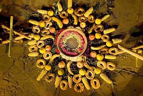 Ritual for Mother Earth in the Fiestas of Inti Raymi in northern Ecuador.