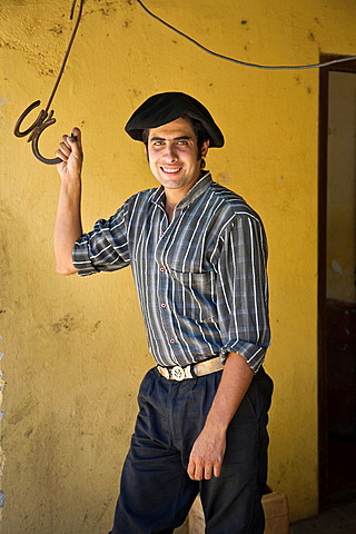 Portrait of a gaucho at Estancia La Paz, Cordoba Province, Argentina